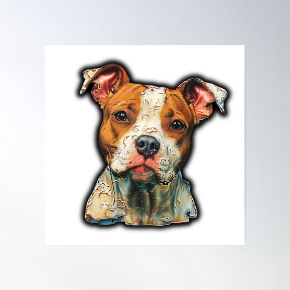 Amstaff Poster Wall Art, Modern Wall Decor, 30x30 UNFRAMED