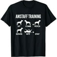 thumbnail image 1 of Amstaff Training for American Staffordshire Terrier Owners T-Shirt, 1 of 4