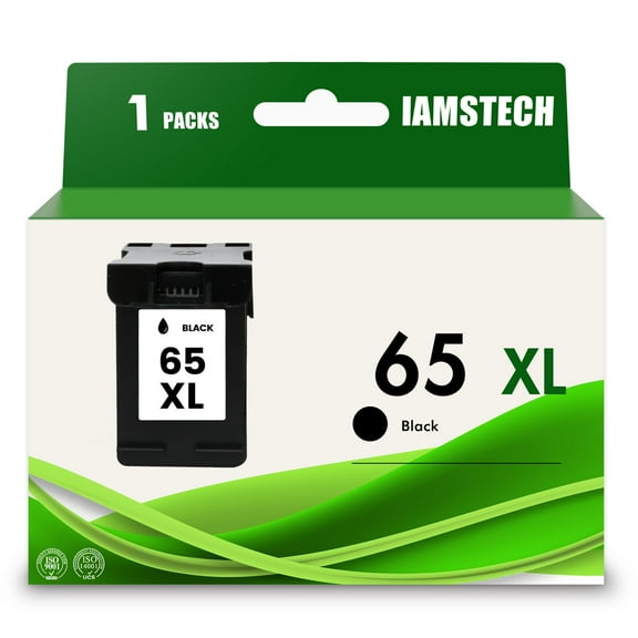 Amstech 1-Pack 65XL Print Ink Compatible for HP65 Black Envy 5000 5055 3755 3700 3772 3722 2600 2622 3752 2655 2655 2 2655 2655 5052 5010