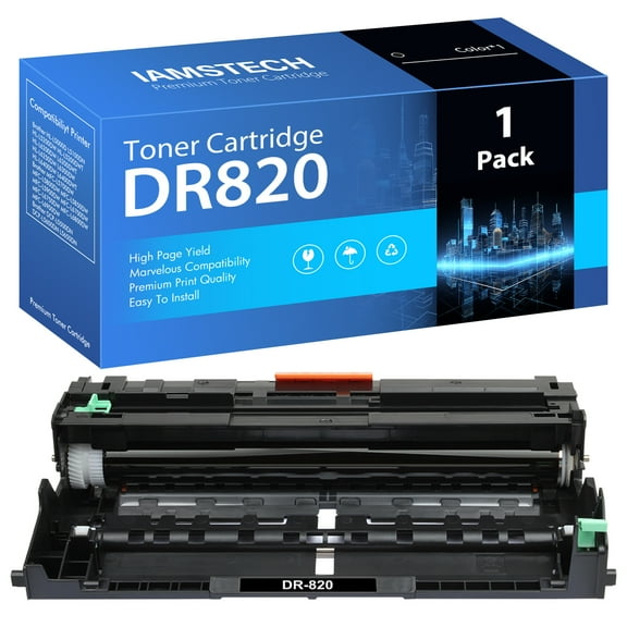 Amstech 1-Pack Compatible Drum Unit for Brother DR-820 DR820 DR 820 HL-L5000D L5200DW L6400DW MFC-L5700DW L5850DW L6700DW L6800DW DCP-L5500DN Printer(Black)