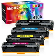 Amstech Compatible Toner for HP CF410A CF411A CF412A CF413A for HP Color LaserJet Pro MFP M477fnw M477fdn M477fdw M377dw Pro M452dw M452nw M452dn Printer Ink Black, Cyan, Magenta, Yellow,4-Pack
