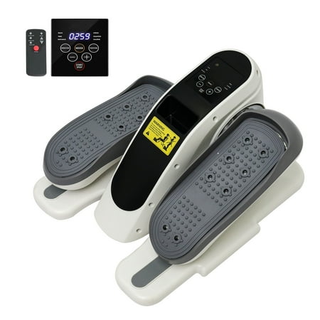 Amstech Under Desk Elliptical,Portable Mini Elliptiacl Exerciser with 12 Adjustable Speeds, Manual & Electric Dual Modes, Forward & Reverse Modes, Ideal for Seniors and Office Use