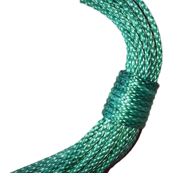 Amsteel Blue Rope 7/64" Diameter, Multiple Lengths and Colors, Dyneema Fiber HMPE, High Strength, Low Stretch, 1600lb Average Tensile Strength (50 ft. Hank, Green)