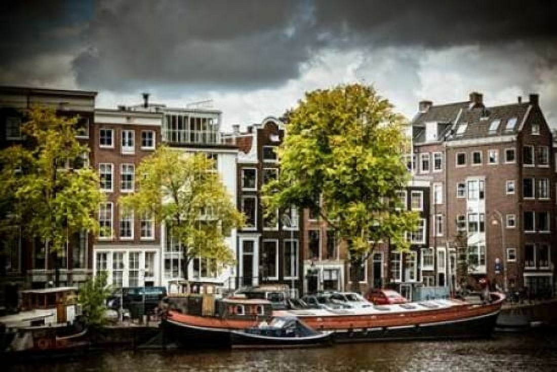 Amstel and Kerkstraat Canvas Art - Erin Berzel (12 x 18)