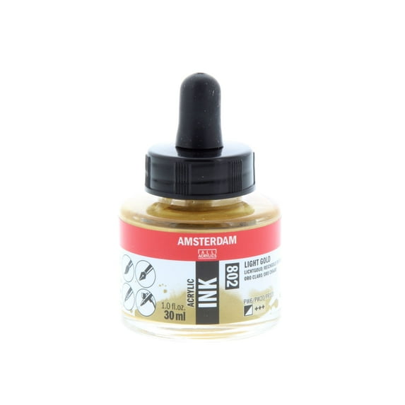 Amsterdam Acrylic Ink, 30ml, Light Gold