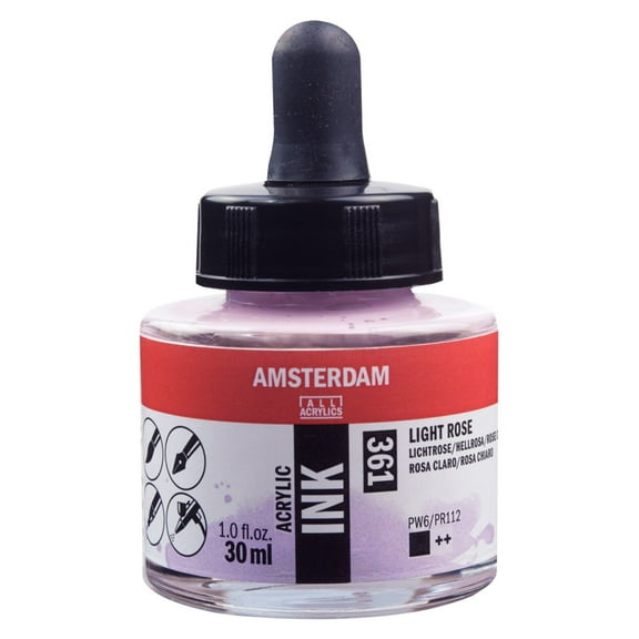 Amsterdam Acrylic Ink, 30ml, Light Rose