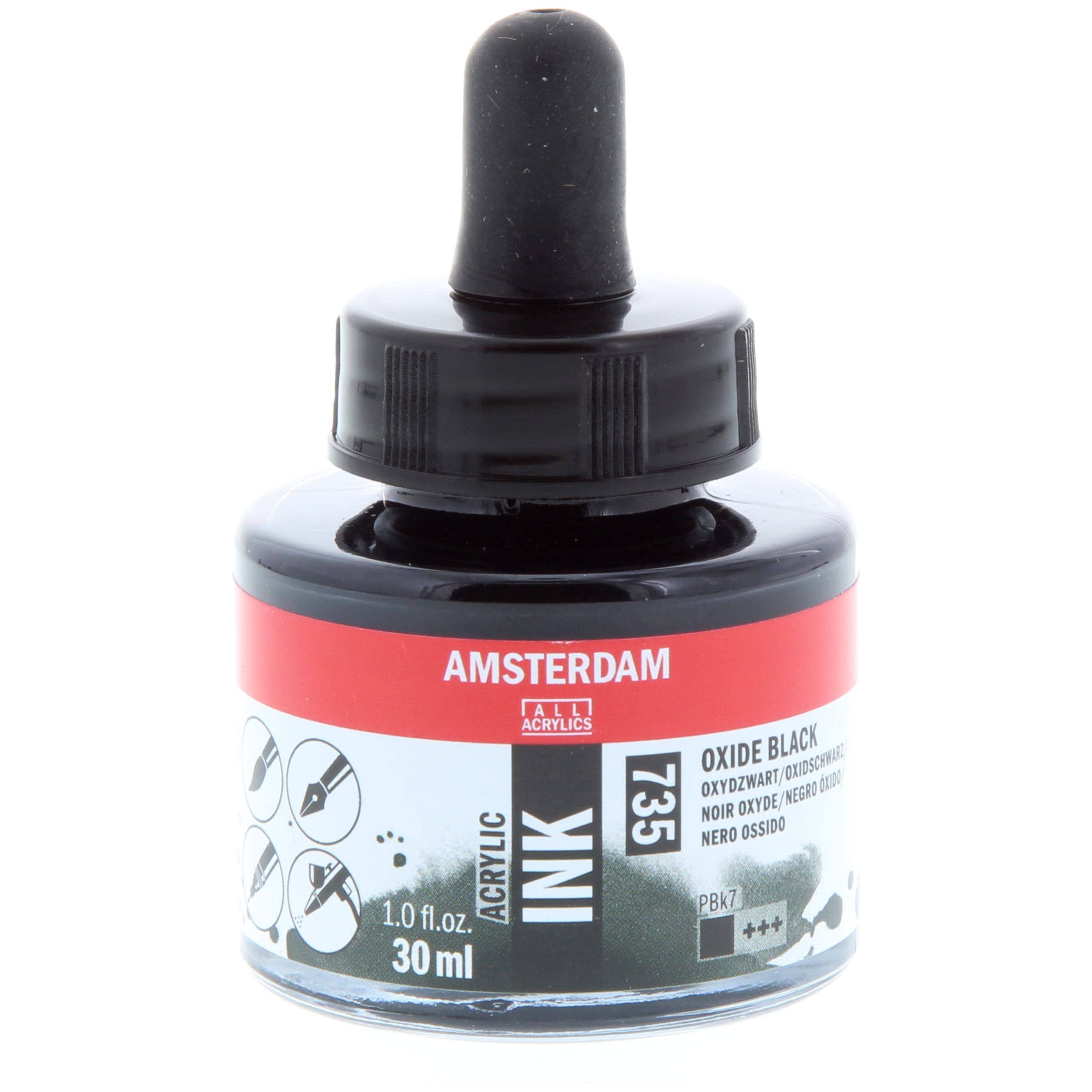 Amsterdam Acrylic Ink - Oxide Black, 30ml