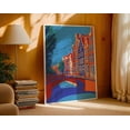 thumbnail image 1 of Amsterdam Canal Dutch Houses Wall Art Print, Unframed Paper Poster 8x10in, 1 of 4