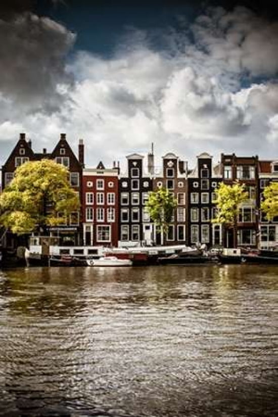 Amsterdam Canal I Canvas Art - Erin Berzel (20 x 28)