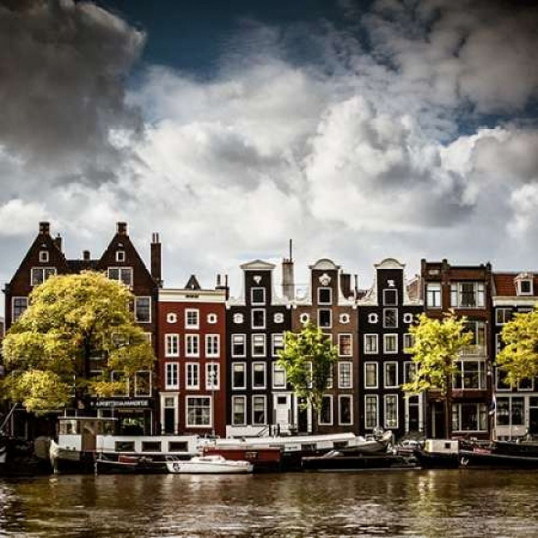 Amsterdam Canal II Canvas Art - Erin Berzel (24 x 24)