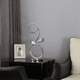 thumbnail image 1 of Amsterdam Chrome Table Lamp // LED Strip & Touch Dimmer, 1 of 7
