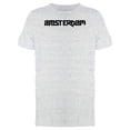 thumbnail image 1 of Amsterdam Citie Lettering T-Shirt Men -Image by Shutterstock, Male Large, 1 of 2