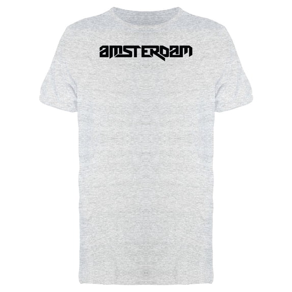 Amsterdam Citie Lettering T-Shirt Men -Image by Shutterstock, Male Large