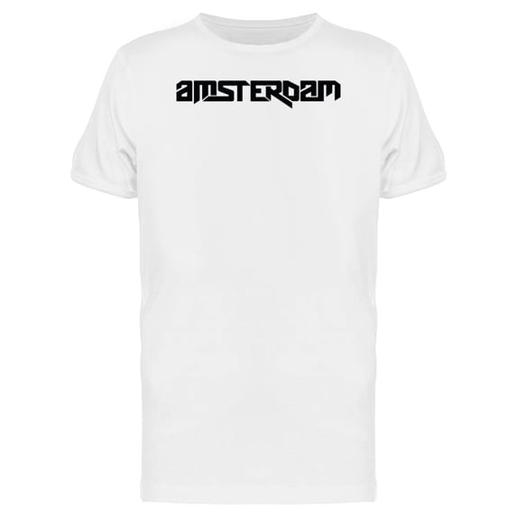 Amsterdam Citie Lettering T-Shirt Men -Image by Shutterstock, Male Small