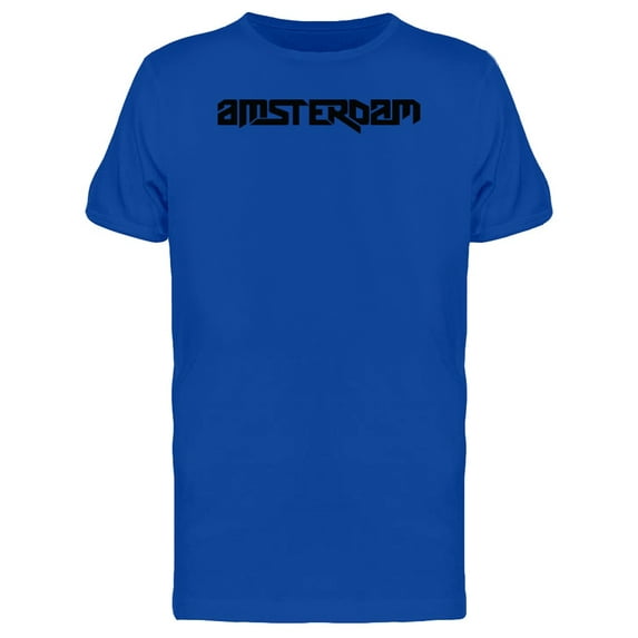 Amsterdam Citie Lettering T-Shirt Men -Image by Shutterstock, Male x-Large