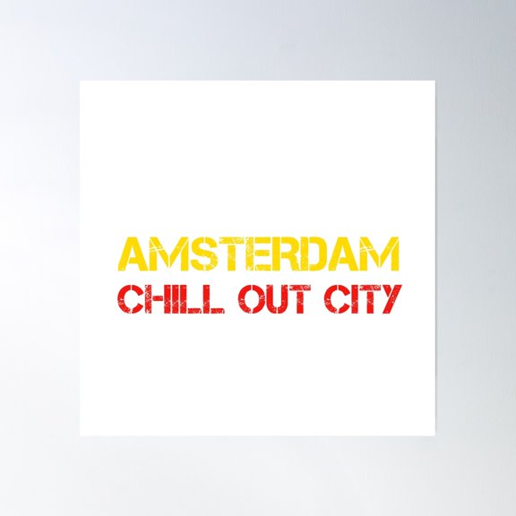 Amsterdam Design Poster Wall Art, Modern Wall Decor, 30x30 UNFRAMED
