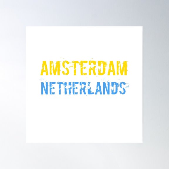 Amsterdam Design Poster Wall Art, Modern Wall Decor, 30x30 UNFRAMED