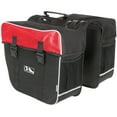 thumbnail image 1 of Amsterdam Double Bicycle Pannier Bag in Black/Red, 1 of 3