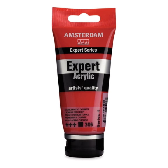 Amsterdam Expert Series Acrylics - Cadmium Red Deep, 75 ml tube