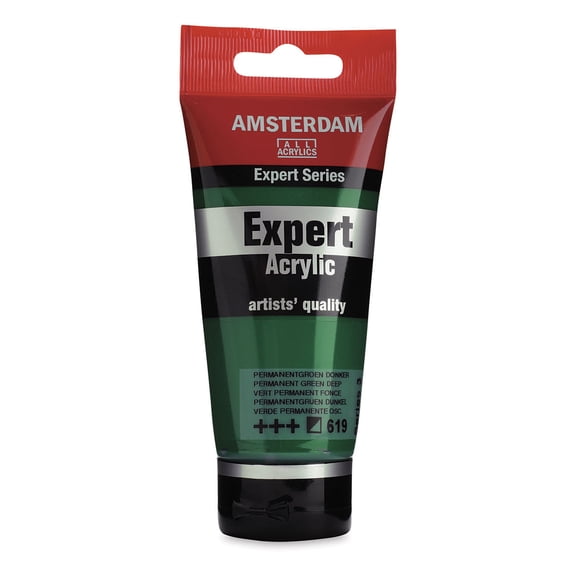 Amsterdam Expert Series Acrylics - Permanent Green Deep, 75 ml tube