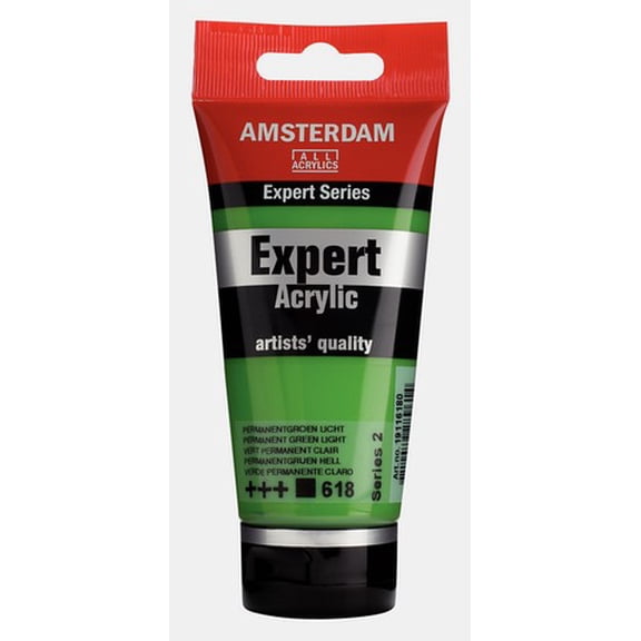Amsterdam Expert Series Acrylics - Permanent Green Light, 75 ml tube
