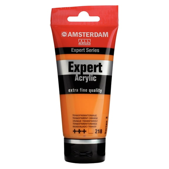 Amsterdam Expert Series Acrylics - Transparent Orange, 75 ml tube