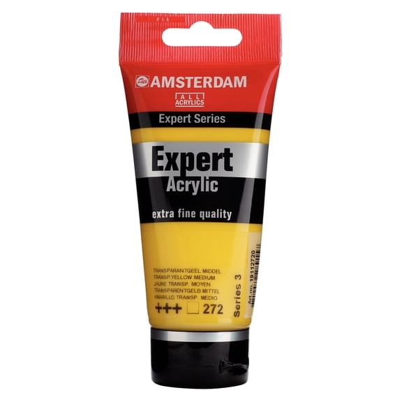 Amsterdam Expert Series Acrylics - Transparent Yellow Medium, 75 ml tube