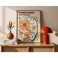 Visual Reference: Amsterdam Flower Market Art Print Travel Poster Vintage Floral Market