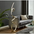 thumbnail image 1 of Amsterdam LED Dimmable 63" Floor Lamp // Sandy Gold, 1 of 4