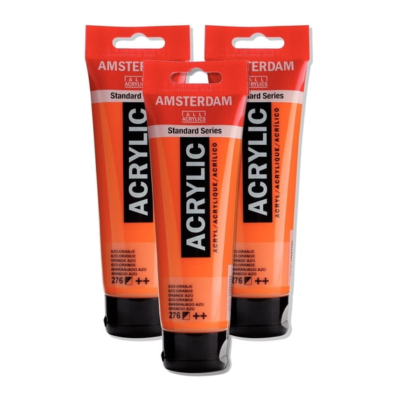 Amsterdam MONTANA ACRYLIC Orange Azo 120ml - 3 Pack