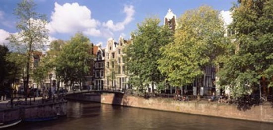 Amsterdam Netherlands Canvas Art - Panoramic Images (24 x 12)