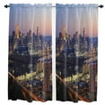 thumbnail image 1 of Amsterdam Netherlands European Vintage Window Curtains for Living Room the Bedroom Home Interior Kids Room Decoration Drapes, 1 of 7