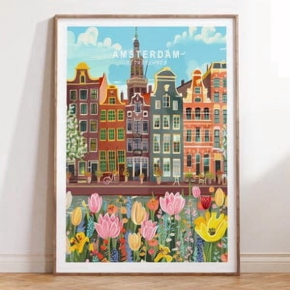 Amsterdam Netherlands Poster, Poster Home Decor, Poster Only