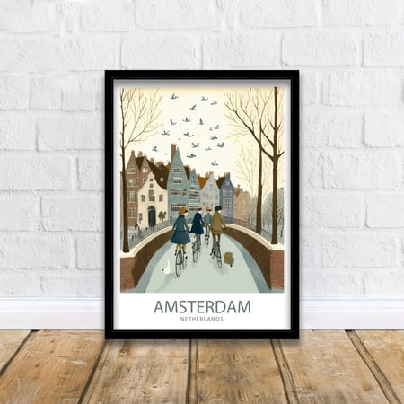 Amsterdam Netherlands Travel Wall Art Unframed Paper Print