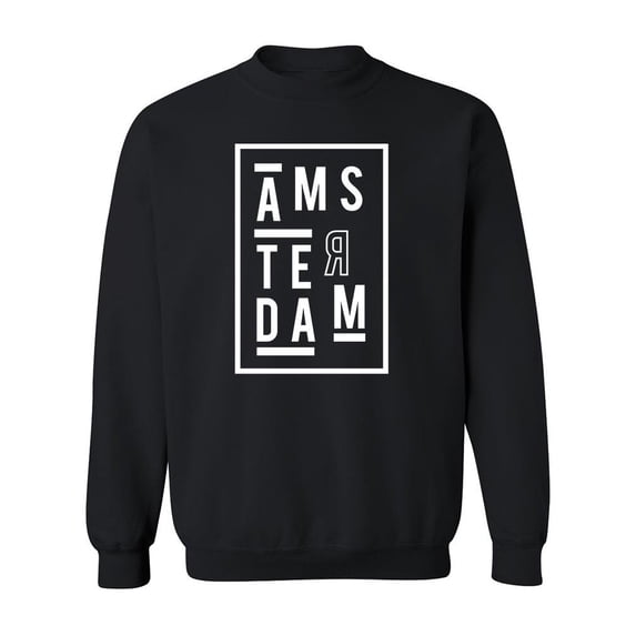 Amsterdam Print Sweatshirt Men -Image by Shutterstock, Male Large