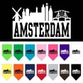 thumbnail image 1 of Pet and Dog Bandana Screen Printed, "Amsterdam Skyline", 1 of 10