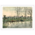 thumbnail image 1 of Amsterdam Skyline Viewed from the West - From an Original Color Painting by Piet Mondrian c.1899 - Bamboo Fine Art 290gsm Paper Print (Unframed) 24x32in, 1 of 4