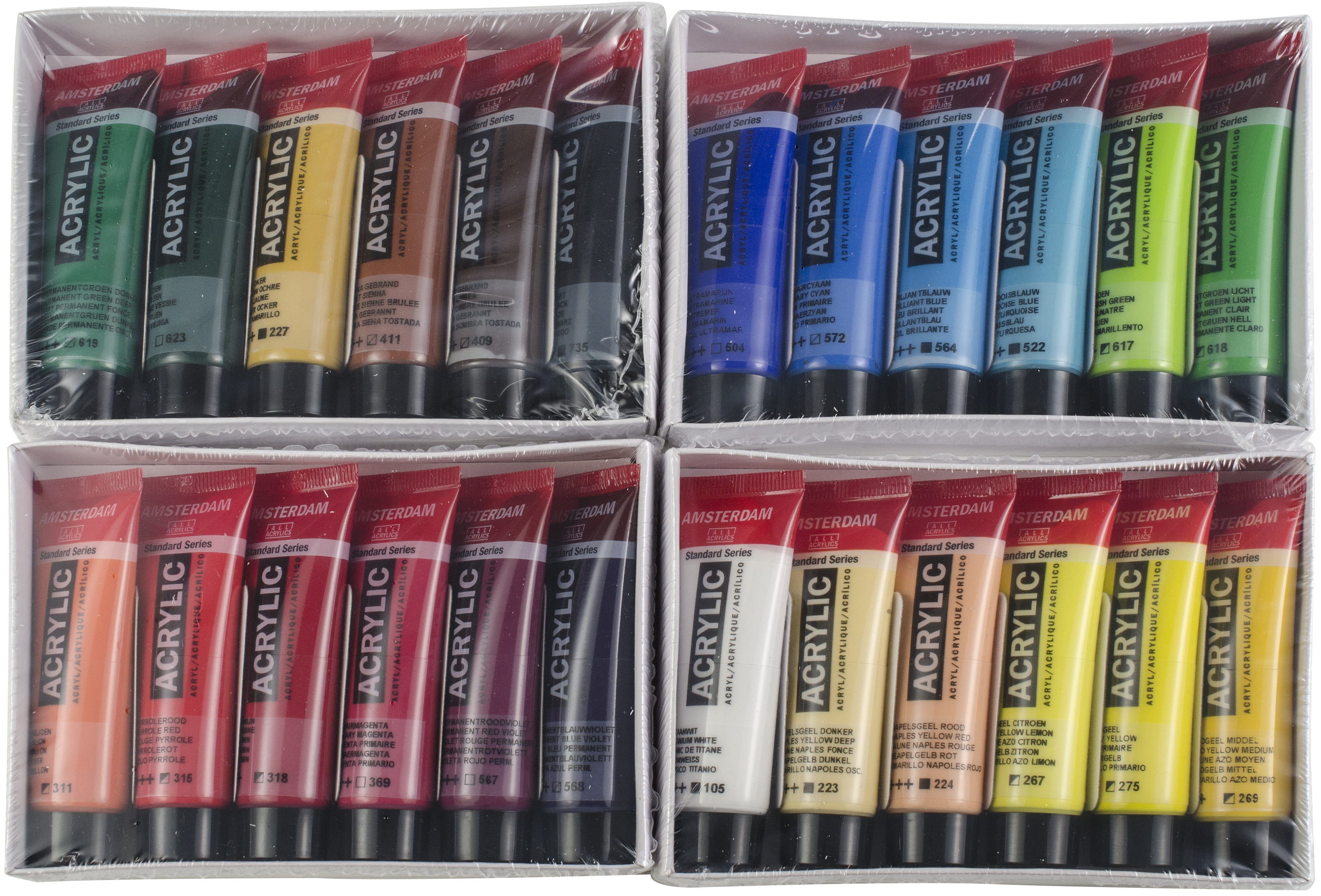 Talens Art Creation Acrylic Set of 6 Colors in 75ml Tubes 
