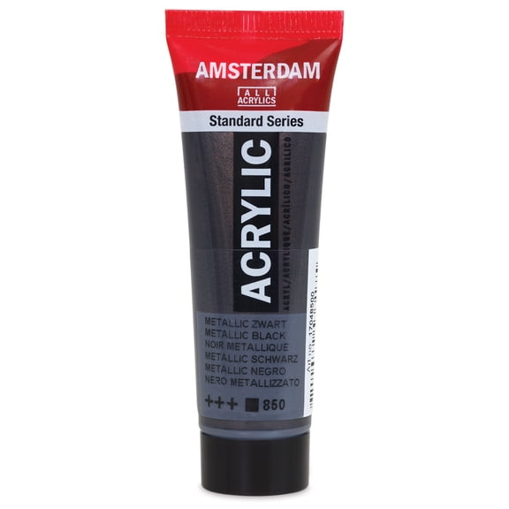 Amsterdam Standard Series Acrylic - Metallic Black, 20 ml Tube