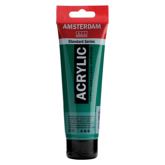 Amsterdam Standard Series Acrylic Paint, 120ml, Permanent Green Deep