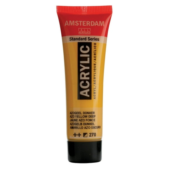 Amsterdam Standard Series Acrylic Paint, 20ml, Azo Yellow Deep