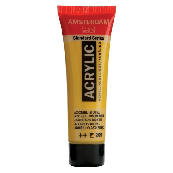 Amsterdam Standard Series Acrylic Paint, 20ml, Azo Yellow Medium