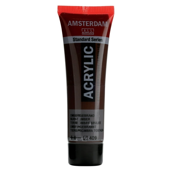 Amsterdam Standard Series Acrylic Paint, 20ml, Burnt Umber