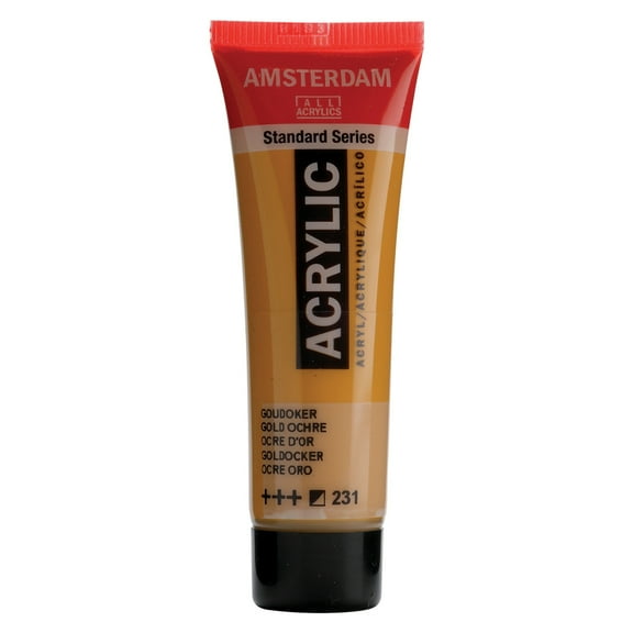 Amsterdam Standard Series Acrylic Paint, 20ml, Gold Ochre