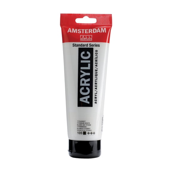 Amsterdam Standard Series Acrylic Paint, 250ml, Titanium White