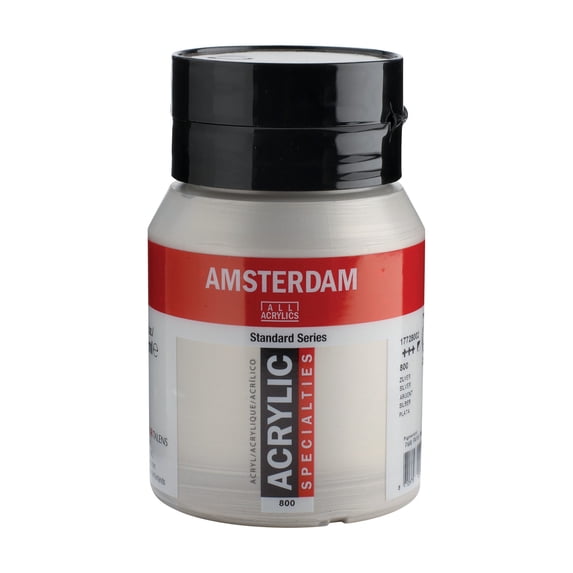 Amsterdam Standard Series Acrylic Paint, 500ml, Silver