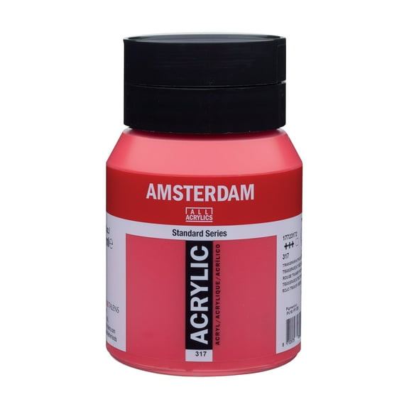 Amsterdam Standard Series Acrylic Paint, 500ml, Transparent Red Medium