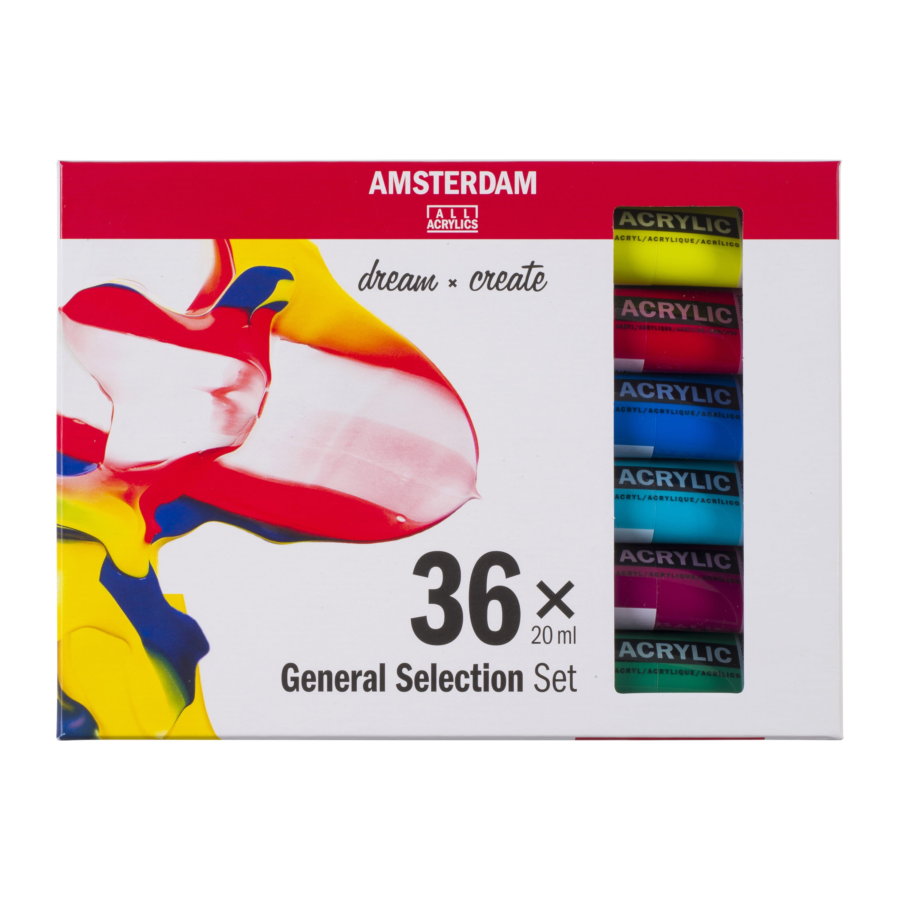 Set peinture Acrylique Amsterdam 20ml - Creastore