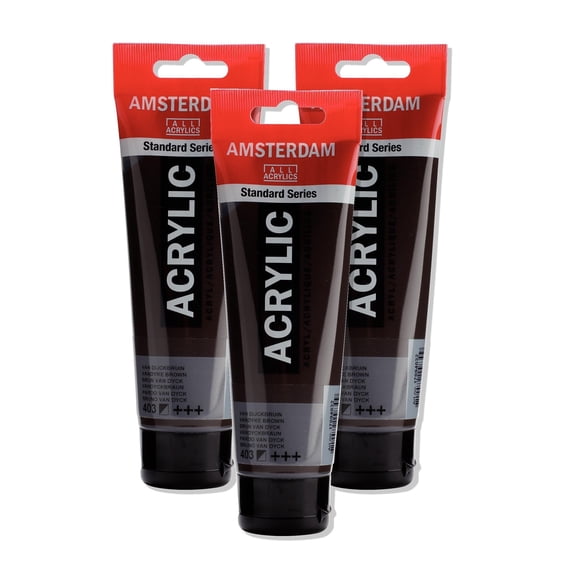 Amsterdam Standard Series Acrylic Tube 120 ml Vandyke brown 403 - 3 Pack