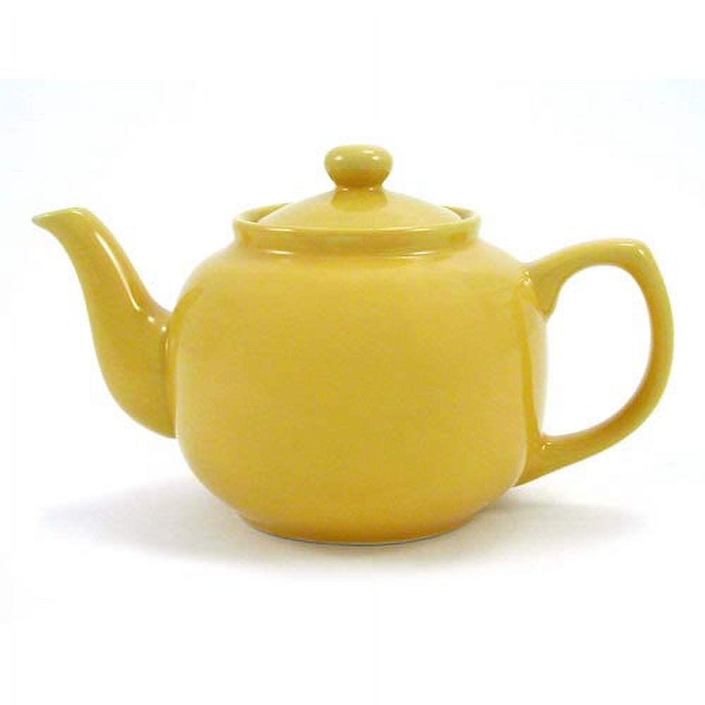 Mustard Yellow Ceramic 36oz 6-Cup Teapot